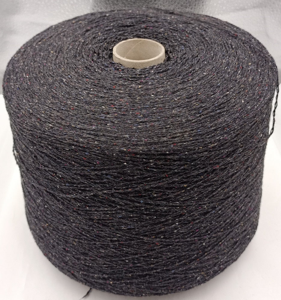 BUTTONED 90% cashmere 10% silk 2/11 anthracite color cones 530 gr