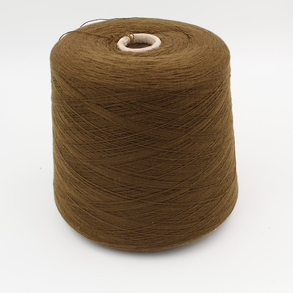 Yarn 2/27 100% Cashmere for 12 gauge machine brown color 500 gr cones