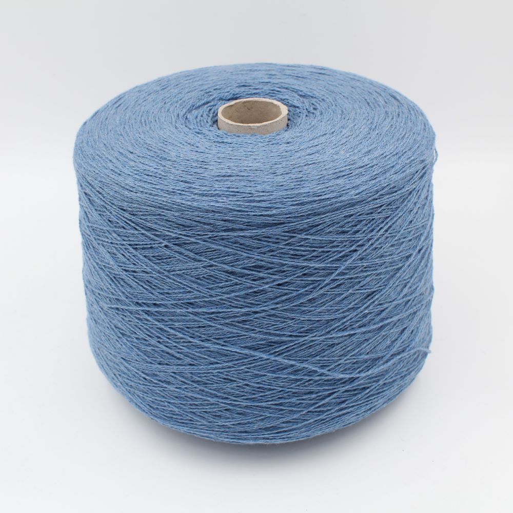 2/13 100% Recycled Cashmere light denim color 500 gr cones