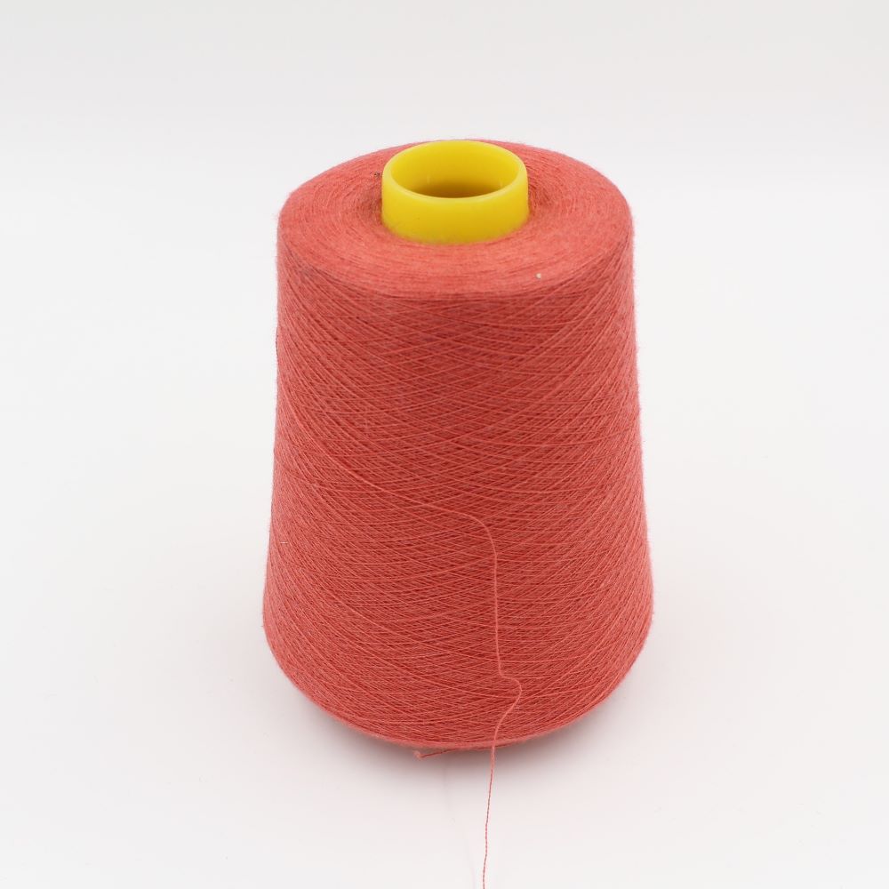NAJAD yarn 2/60 100% Cashmere terracotta color cones 520 gr