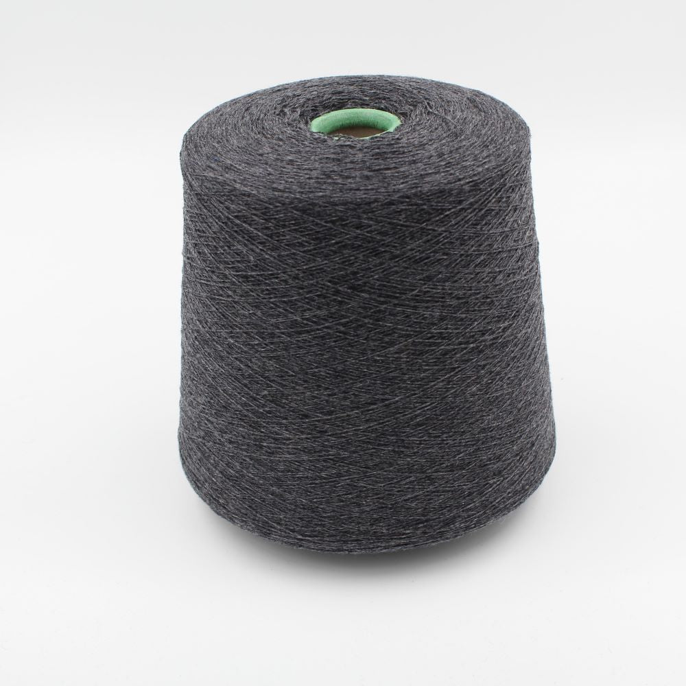 2/27 100% Cashmere yarn for 12-gauge machine, dark gray, 480 gr cone