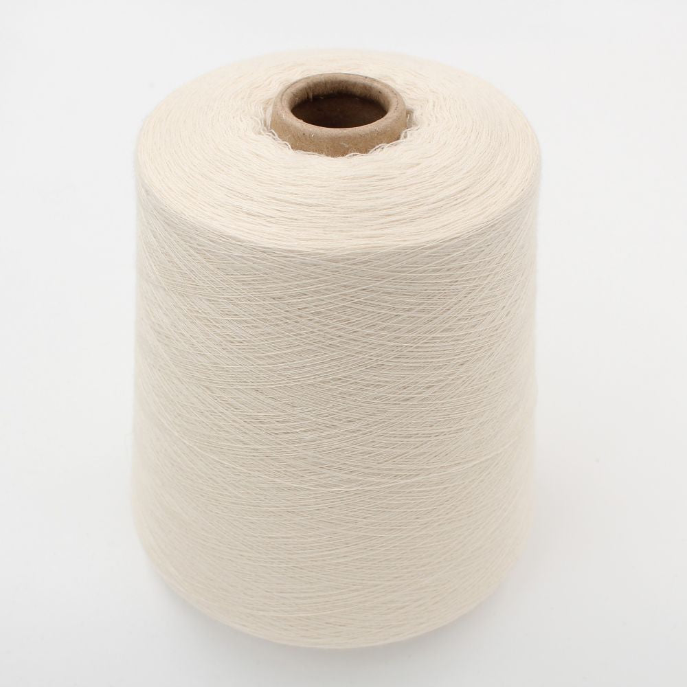 100% cashmere yarn nm 2/46 white on cone 800 gr