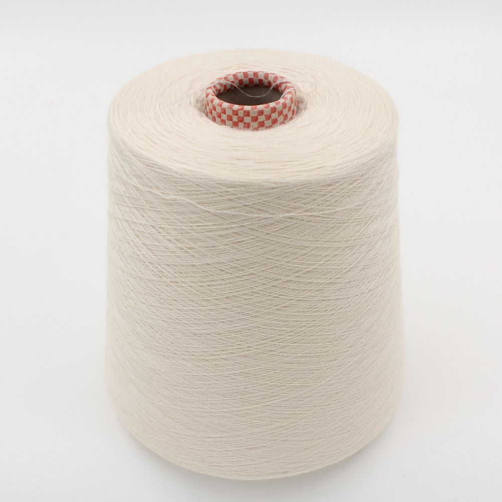 Yarn Cashmere 100% nm. 2/50 white color cones 460 gr
