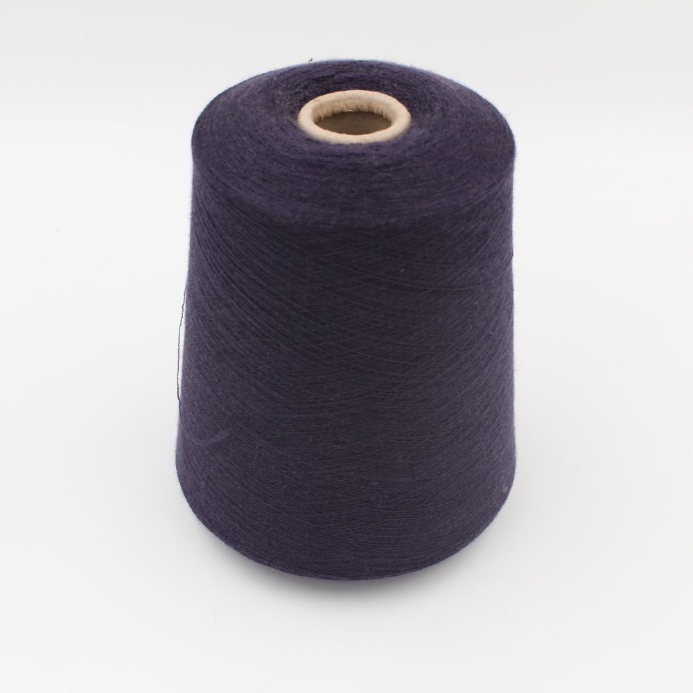 NEW filato 90% cashmere 10% poliammide nm 2/54 pettinato colore viola rocca 430 gr
