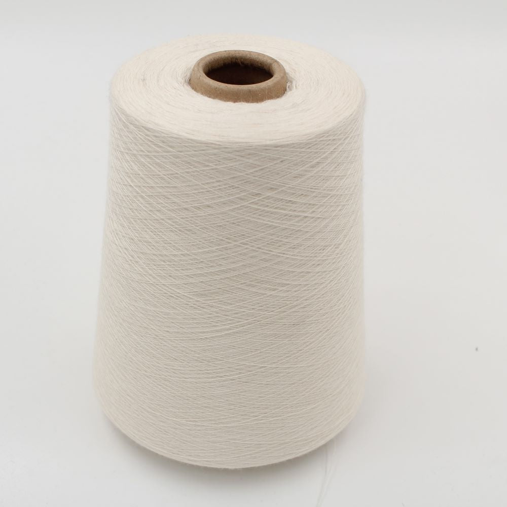 Yarn Cashmere 100% nm. 2/50 white color cones 530 gr