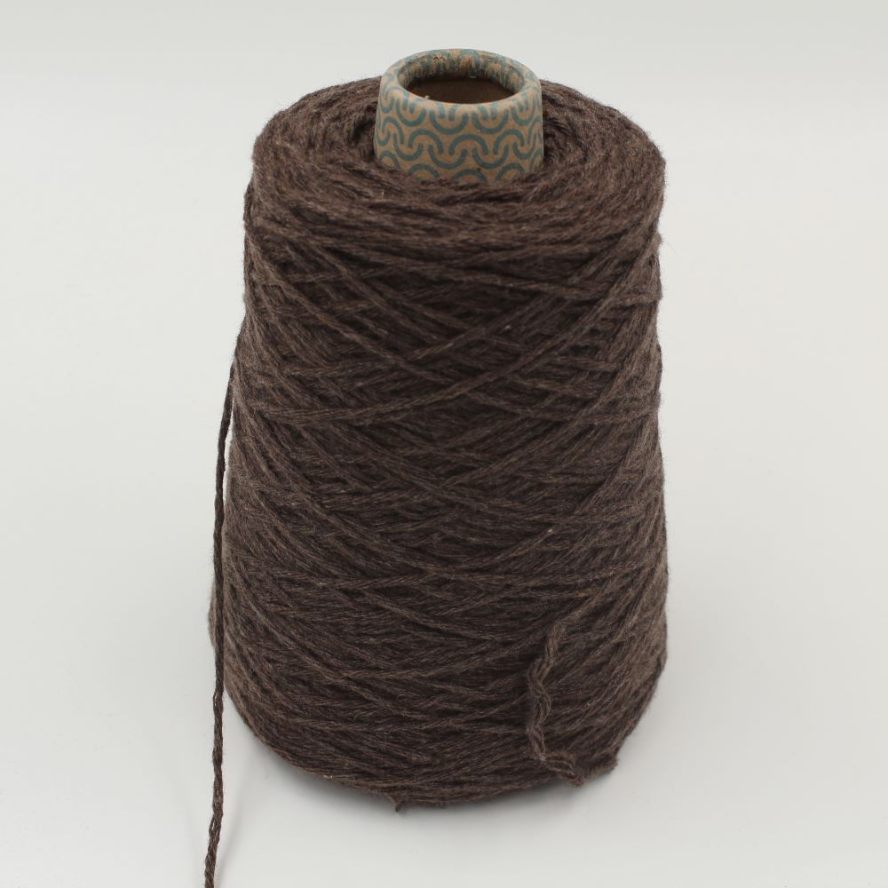 Cashmere yarn nm 2500 MILLED brown melange cones 540 gr