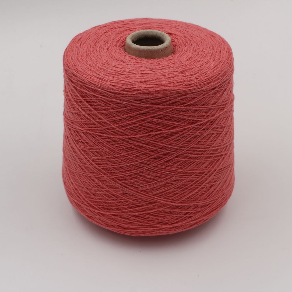 ALTER-ECO yarn 97% cashmere 3% merino wool nm 2/12 pink color cones 690 gr
