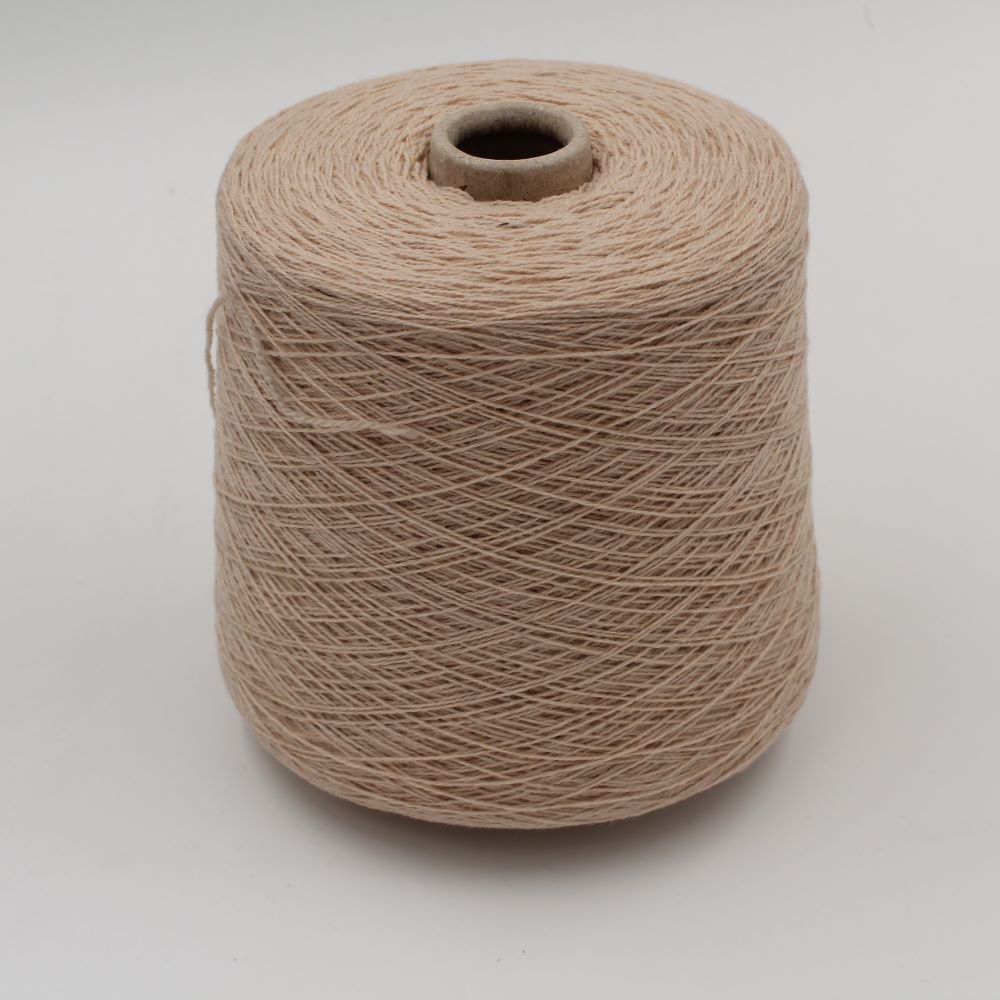 ALTER-ECO yarn 97% cashmere 3% merino wool nm 2/12 color beige cones 730 gr
