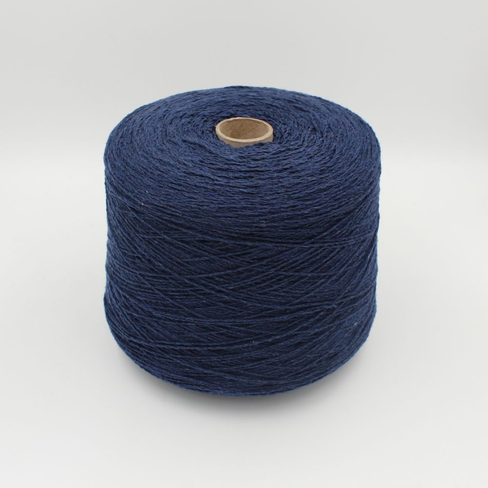 Filato cashmere riciclato 100% nm 3200 colore jeans rocche 500 gr