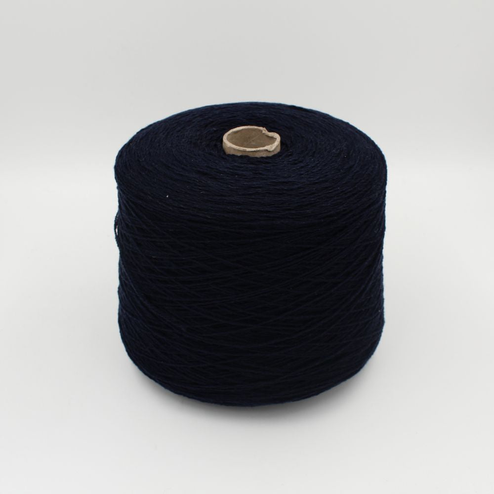 Filato cashmere riciclato 100% nm 3200 colore blu rocche 500 gr