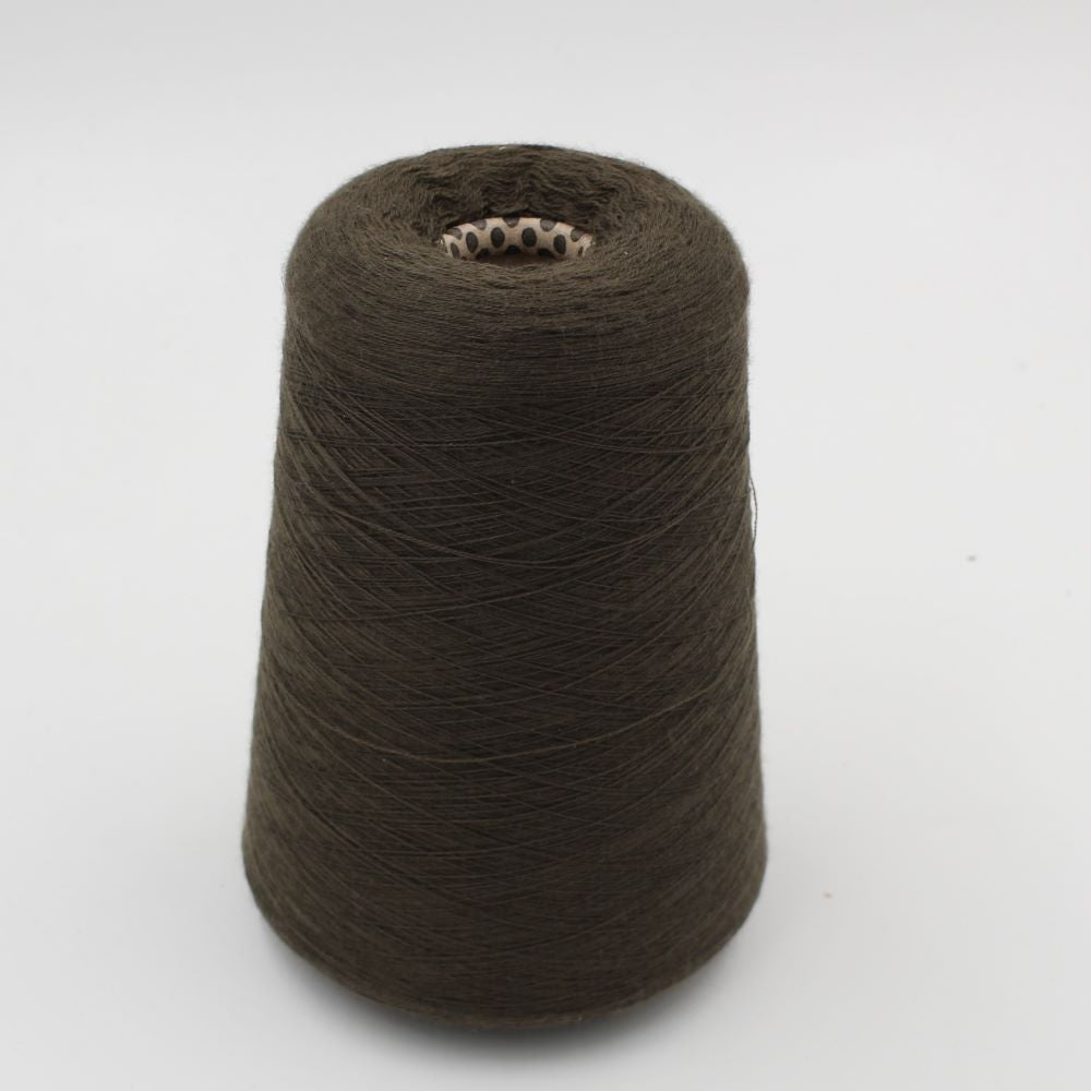Yarn 100% Cashmere 2/52 green color cones 520 gr