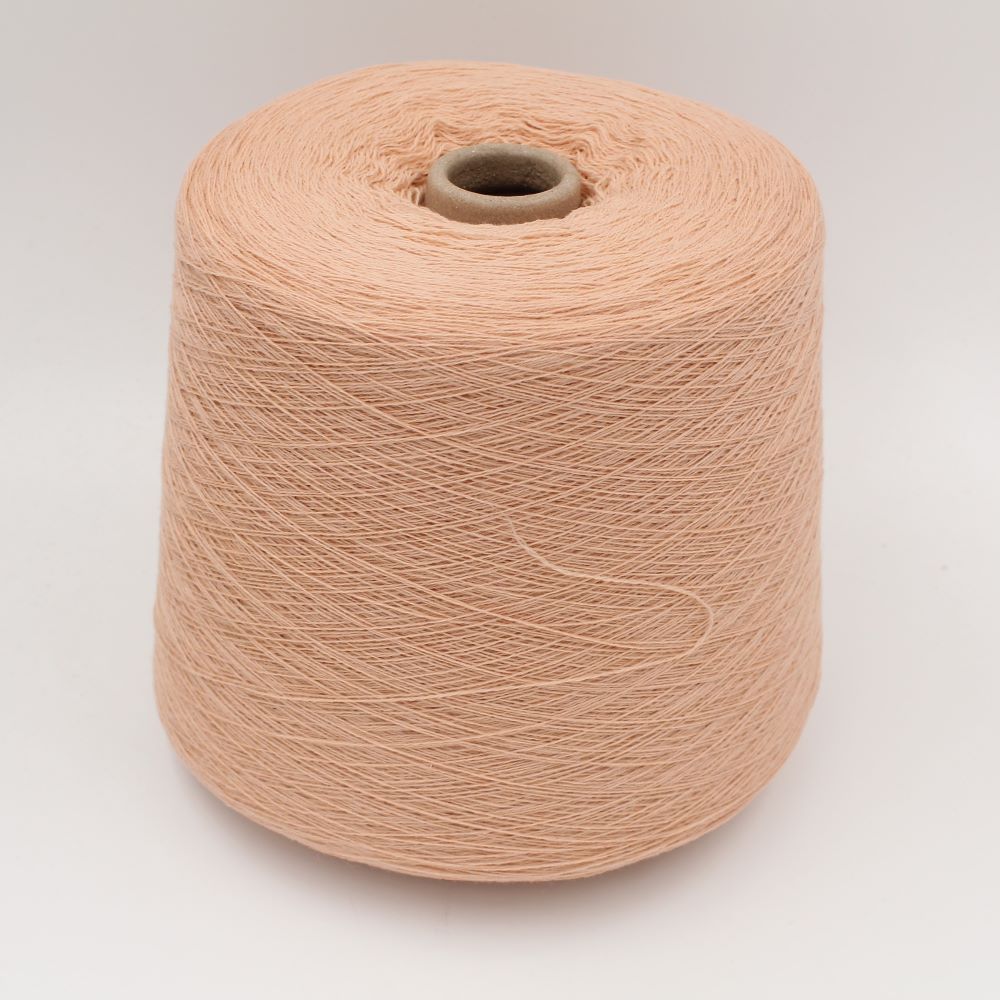 Yarn 70% Wool 30% Cashmere nm 2/26 pink color cones 450gr