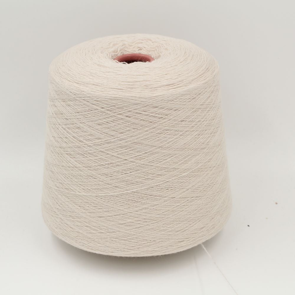 Yarn Nm 2/28 70% extrafine merino 30% cashmere silver color cone 560gr