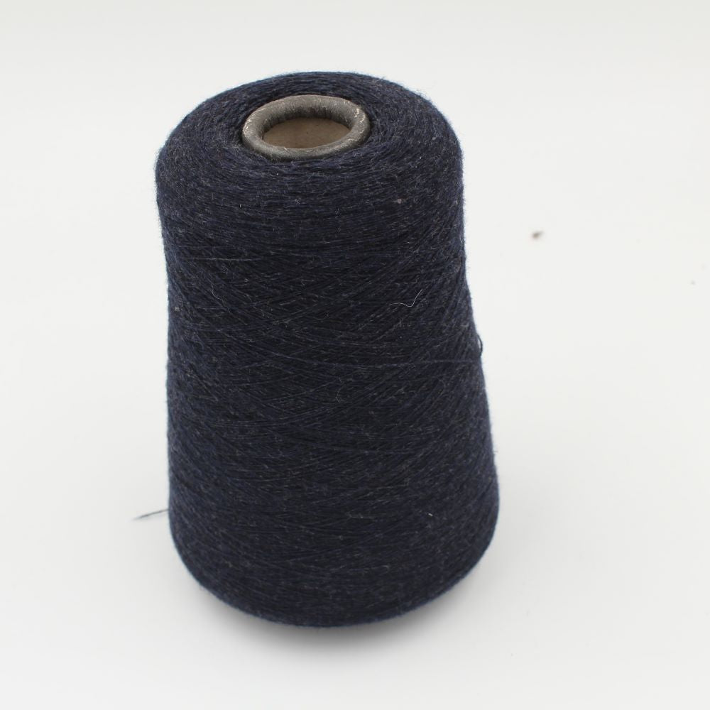 Yarn 100% Cashmere nm 1/15 midnight blue cones 400gr
