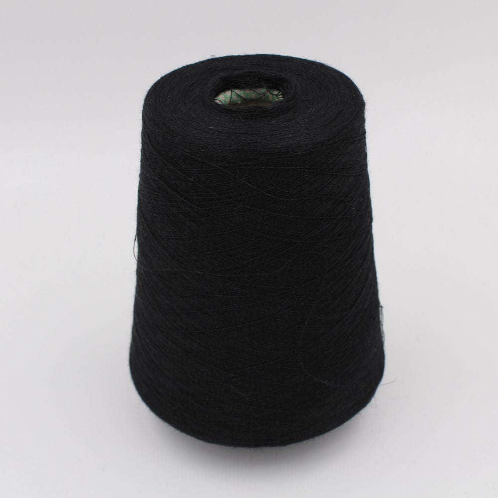 Yarn linen 65% cashmere 35% nm 2/52 color black cones 540 gr