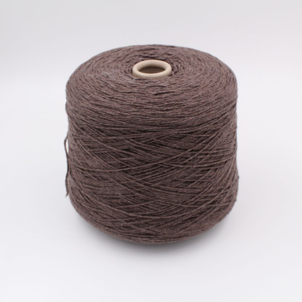 Filato Cashmere 100% nm 5/14 colore marrone melange rocche 470 gr