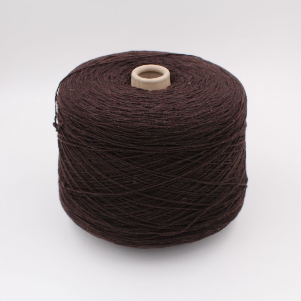 Filato Cashmere 100% nm 3/14 colore marrone rocche 510 gr
