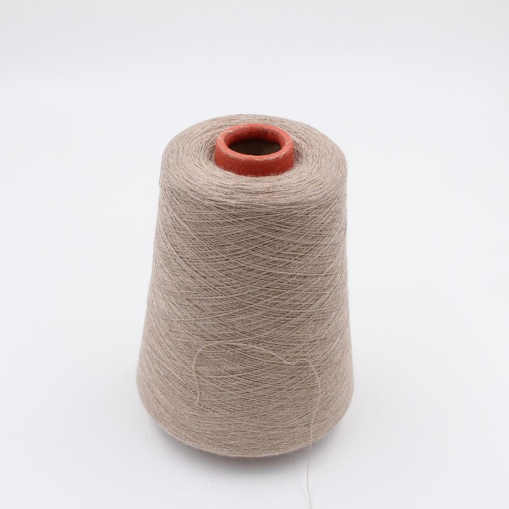 Yarn 55% Silk 45% Cashmere nm 2/48 beige color cones 400gr