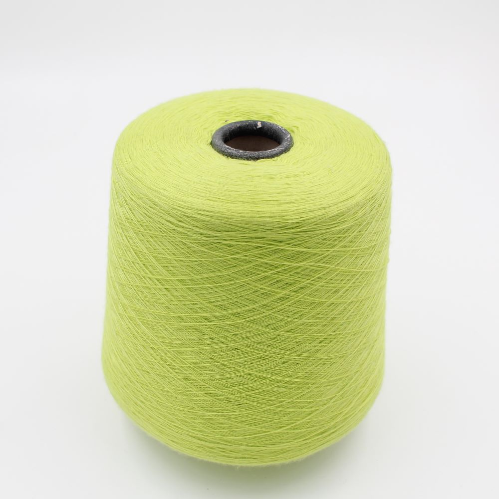 ALASHAN Filato 3/80 100% cashmere colore verde acido rocche 450gr