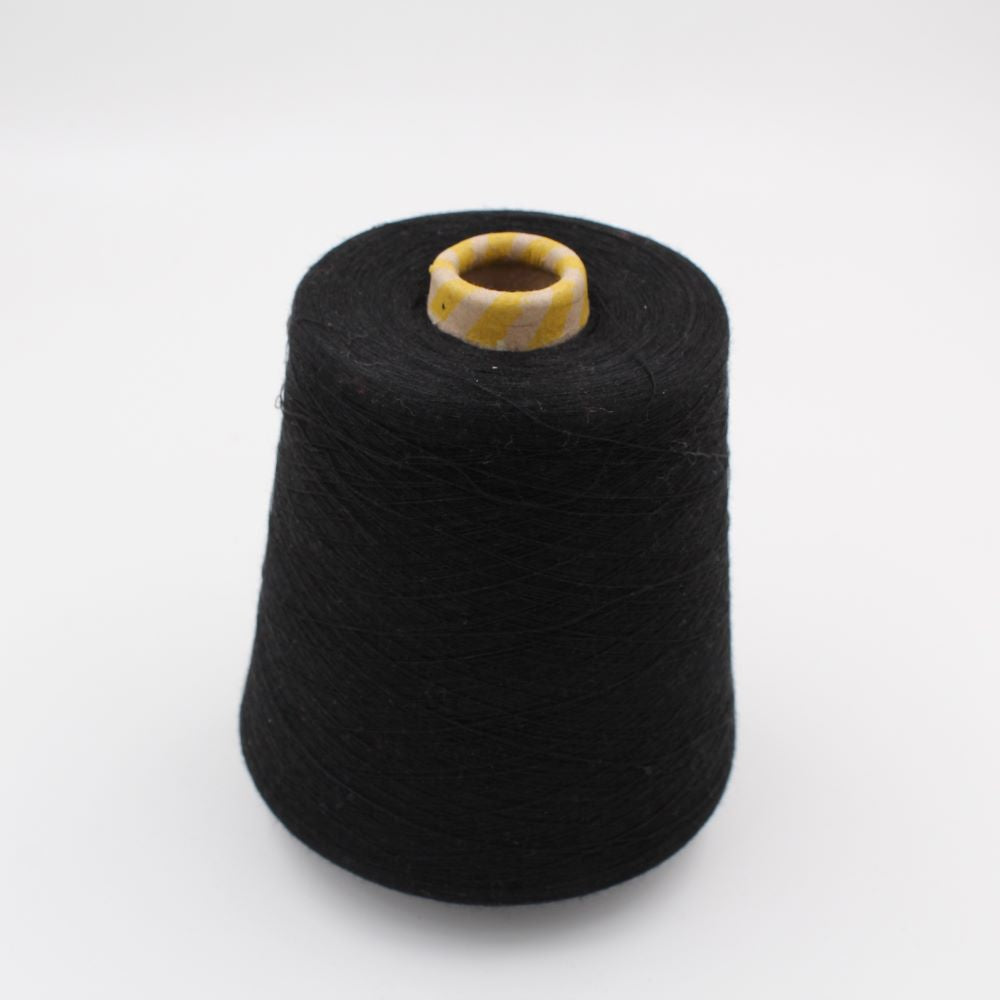 70% cashmere 30% silk nm 2/80 combed color black cones 660 gr