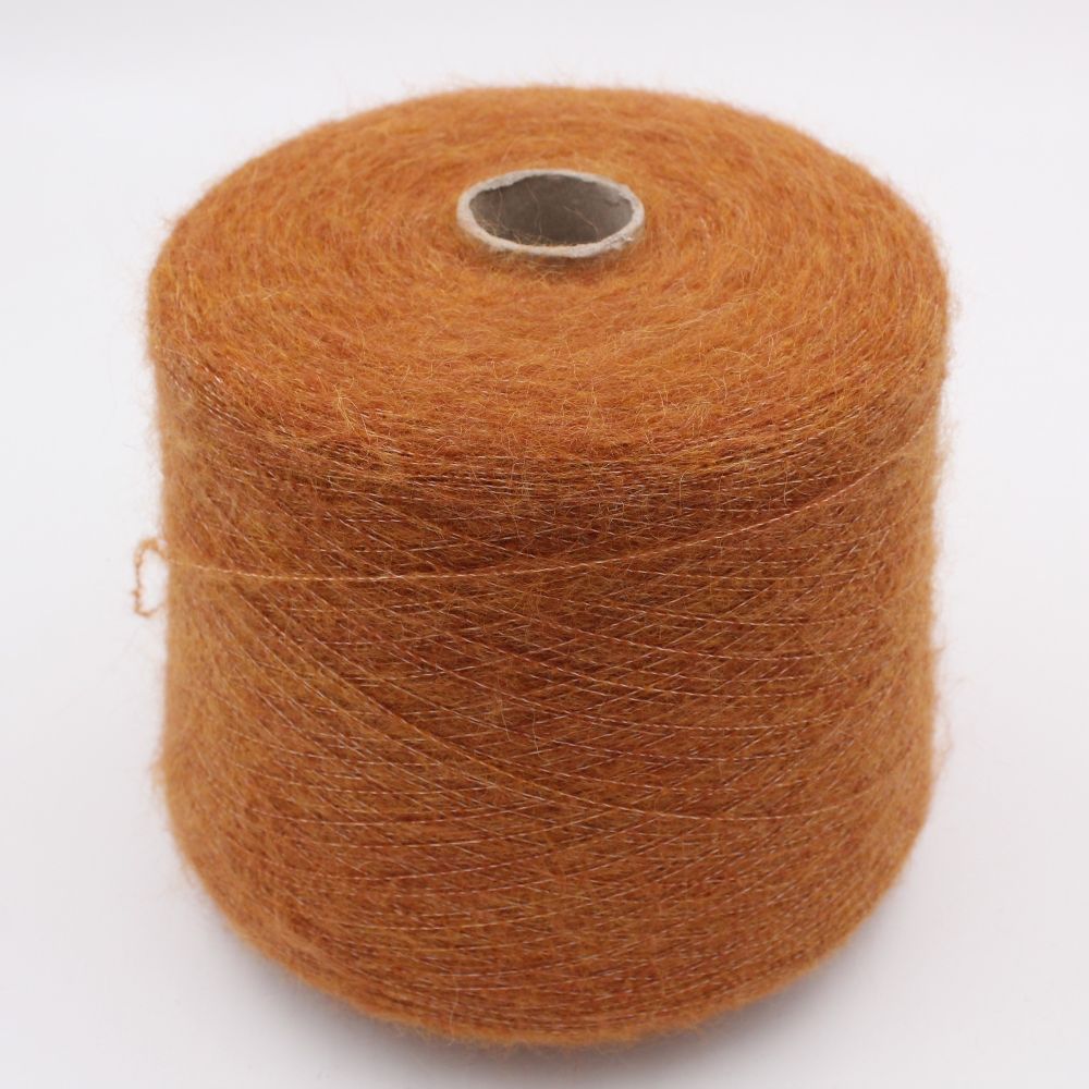 Yarn 60% Alpaca 40% Polyamide nm 9000 color brown cones 430 gr