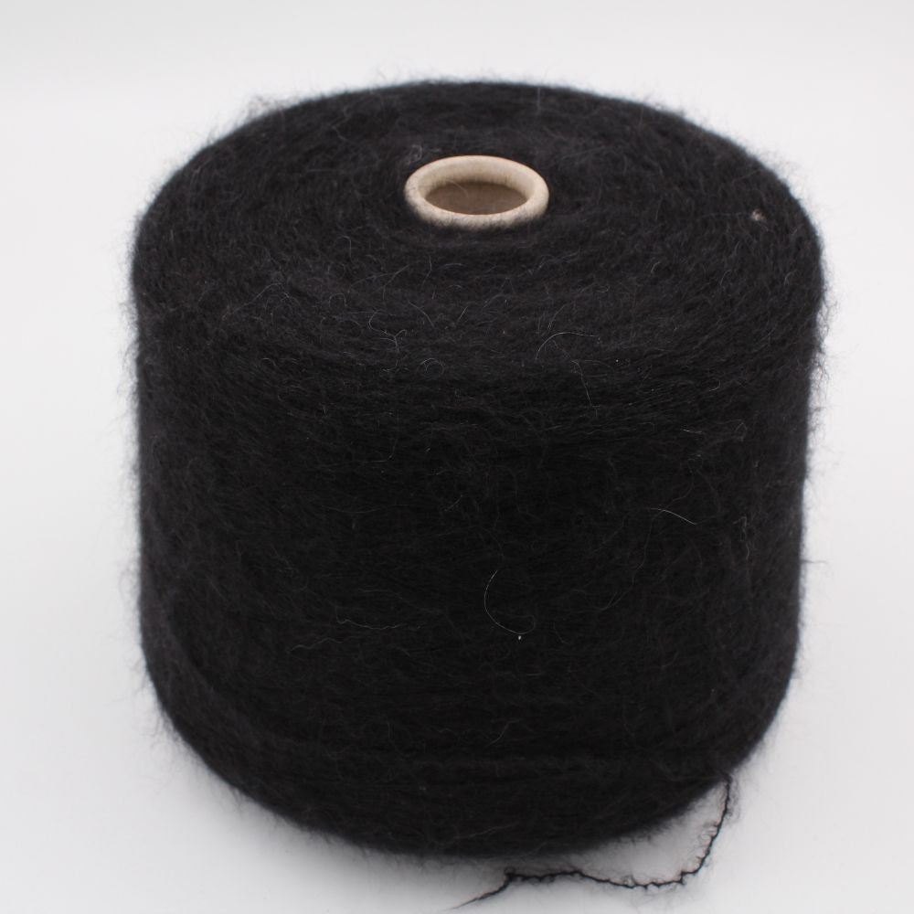 Yarn 60% Alpaca 40% Polyamide nm 9000 color black cones 610 gr