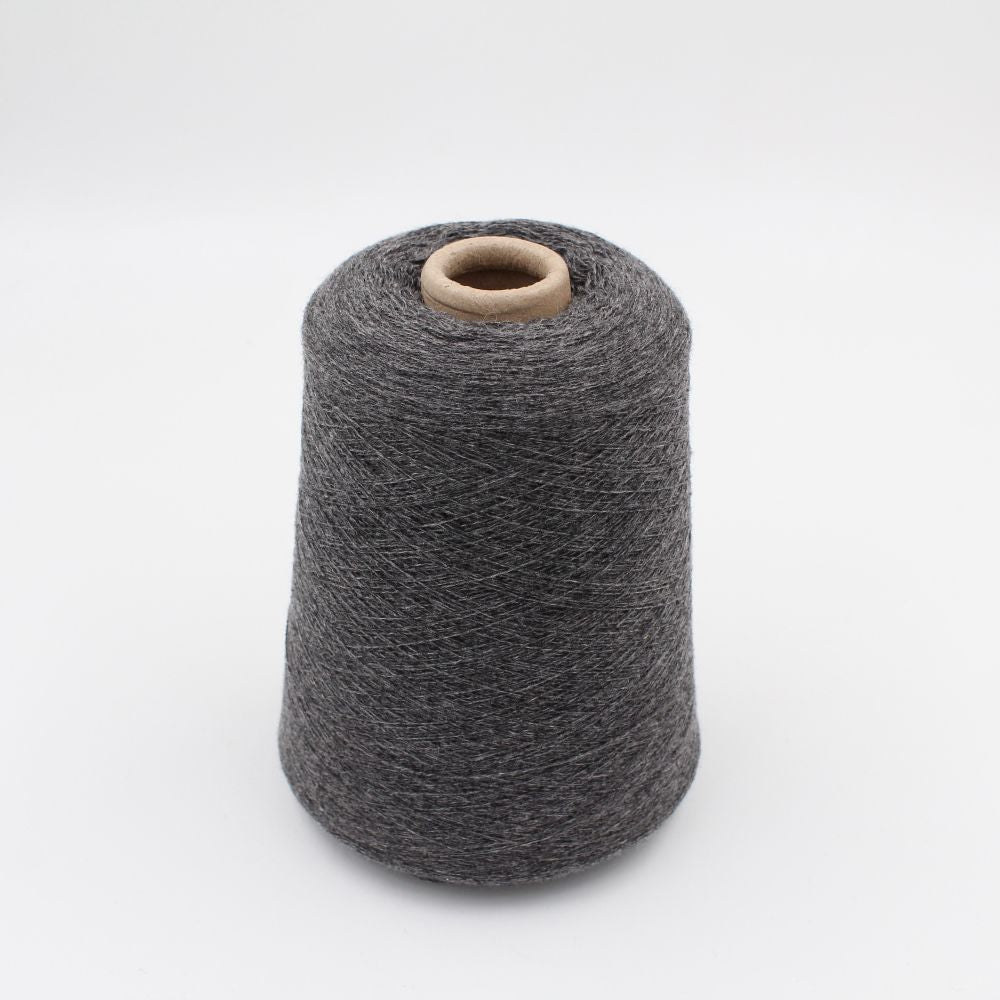 Yarn 2/28 100% Cashmere color medium grey cones 460gr