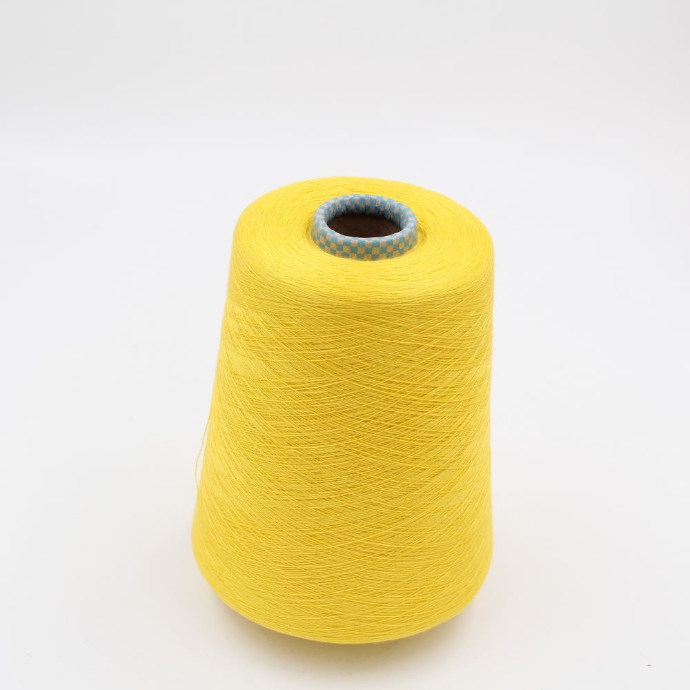 JAIPUR Yarn cashmere 70% silk 30% nm 2/56 combed color yellow cones 650 gr