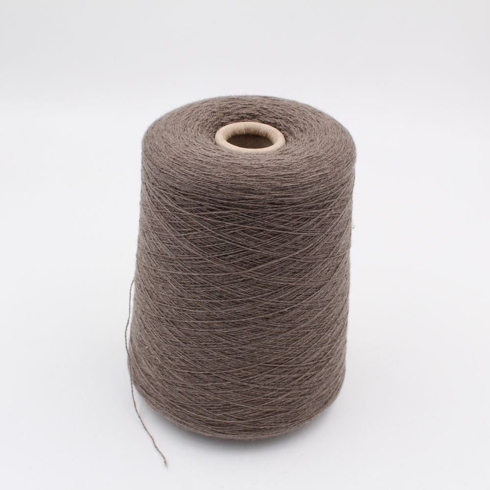 Filato 2/27 100% Cashmere colore dark brown rocche 480gr
