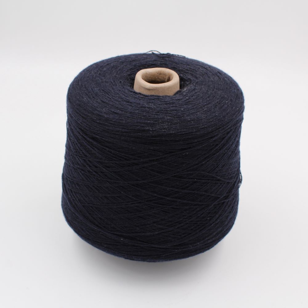 Filato 2/28 100% Cashmere colore blu rocche 450gr