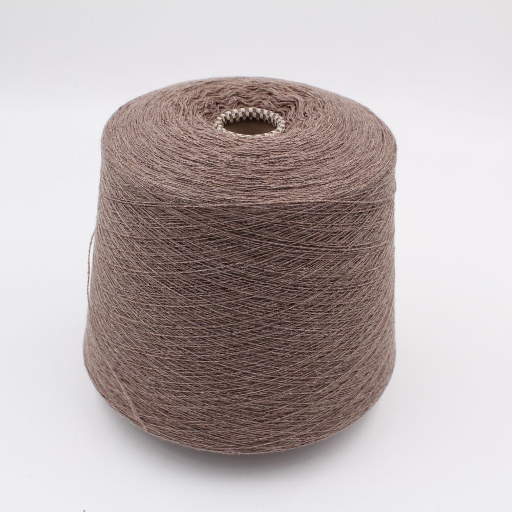 Filato 2/24 100% Cashmere colore dark brown rocche 530gr