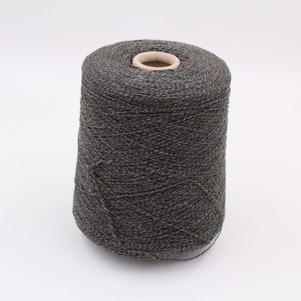 Yarn 50% Extrafine Merino 30% Silk 20% Cashmere nm. 2/20 grey mouliné color cones 500gr