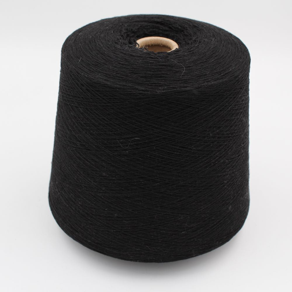 Filato 2/28 100% Cashmere colore nero rocche 700gr