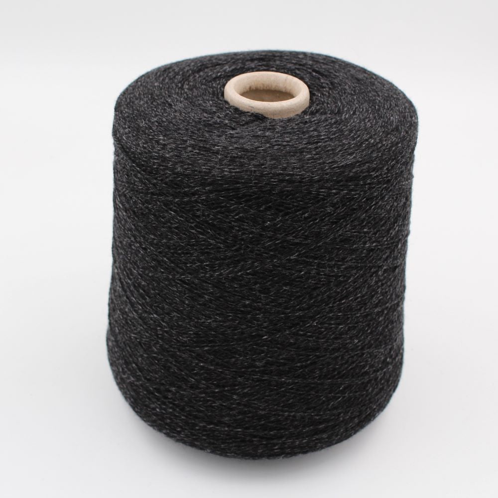 Filato 2/28 100% Cashmere colore nero melange rocche 610gr