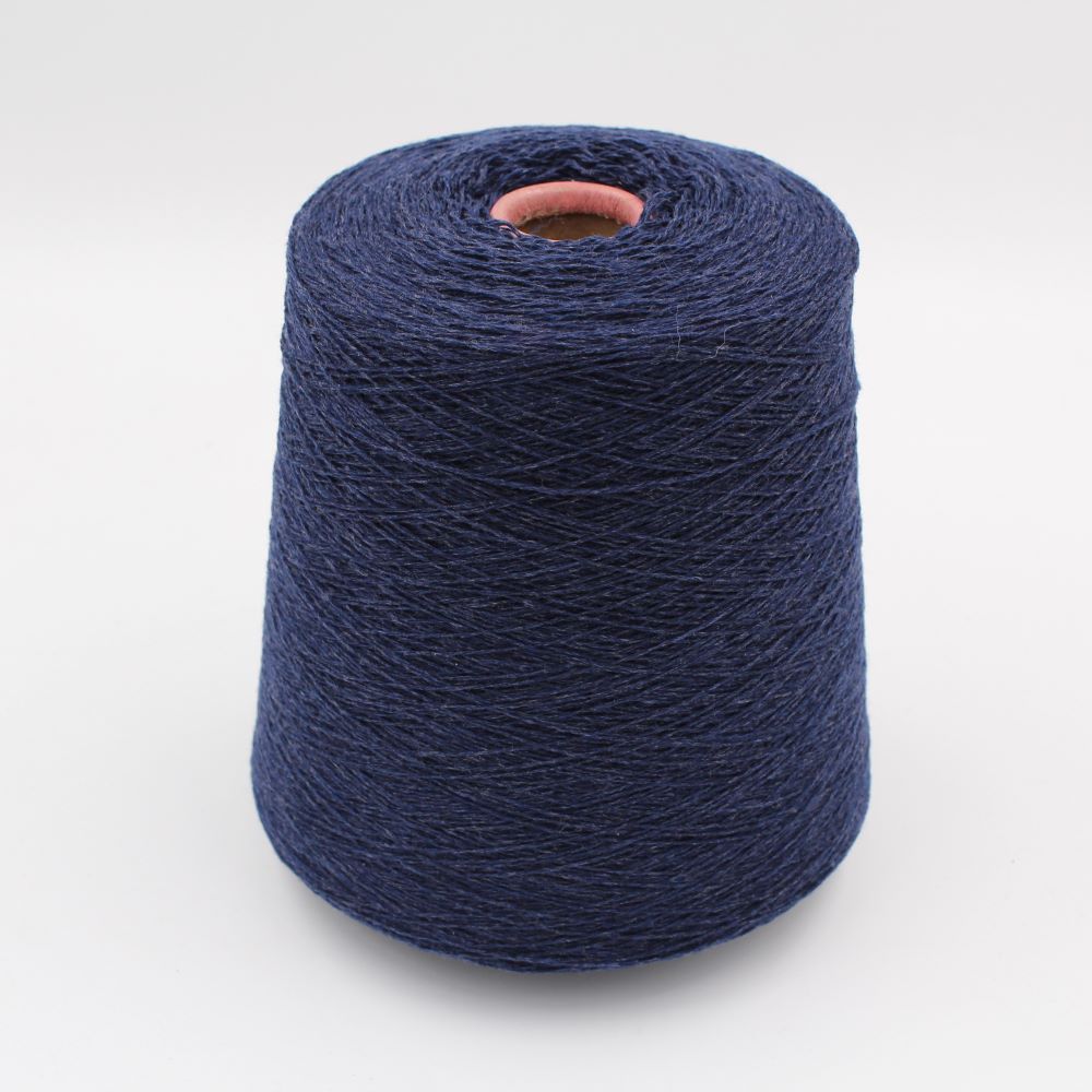 100% Cashmere nm 2/15 color blue melange cones 650 gr