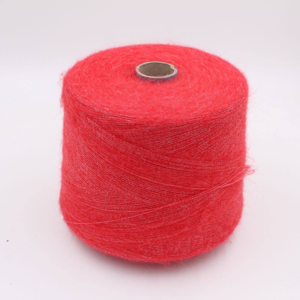 Filato 60% Alpaca 40% Poliammide nm 12000 colore rosso melange rocche 650gr