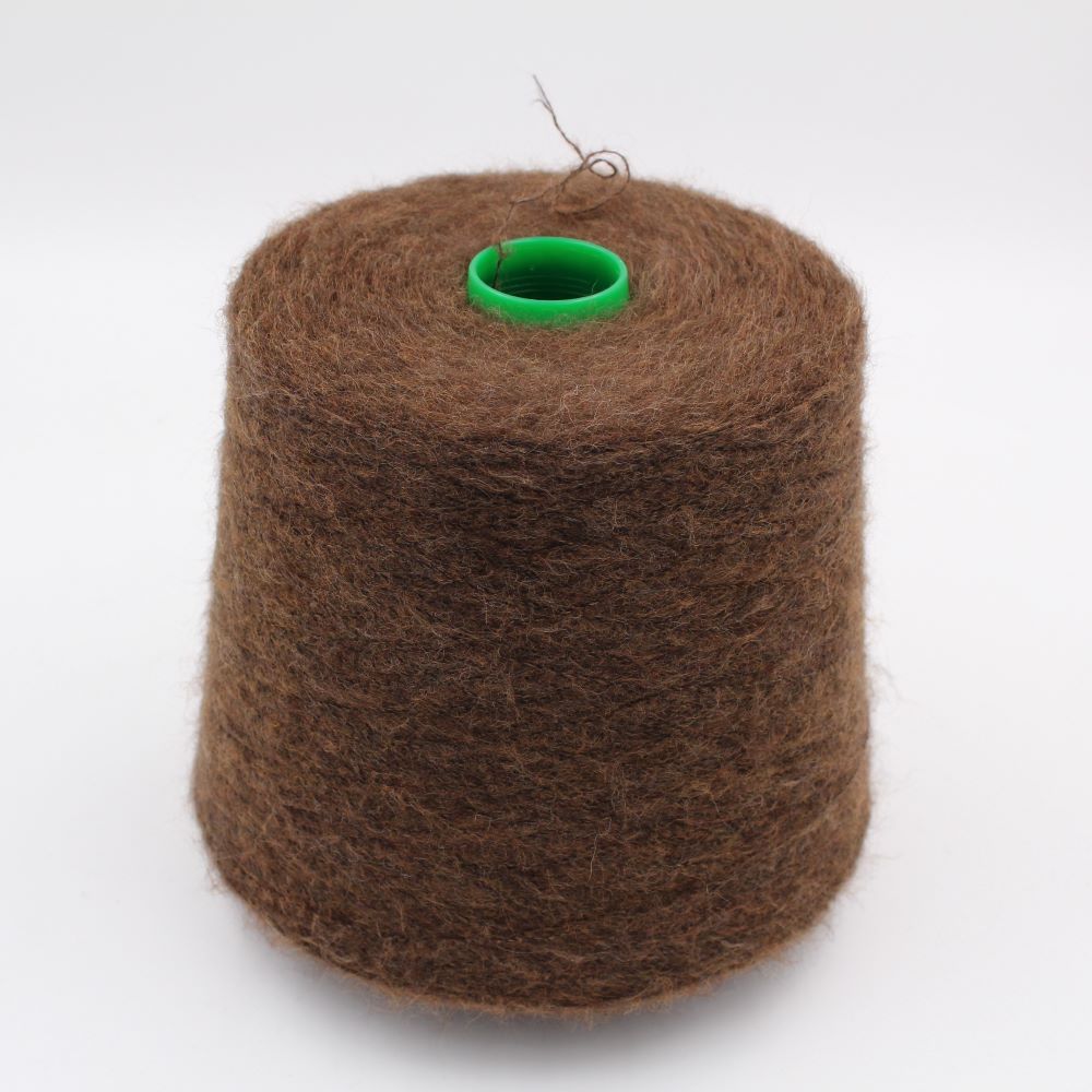 Filato 60% Alpaca 40% Poliammide nm 10000 colore marrone rocche 450gr
