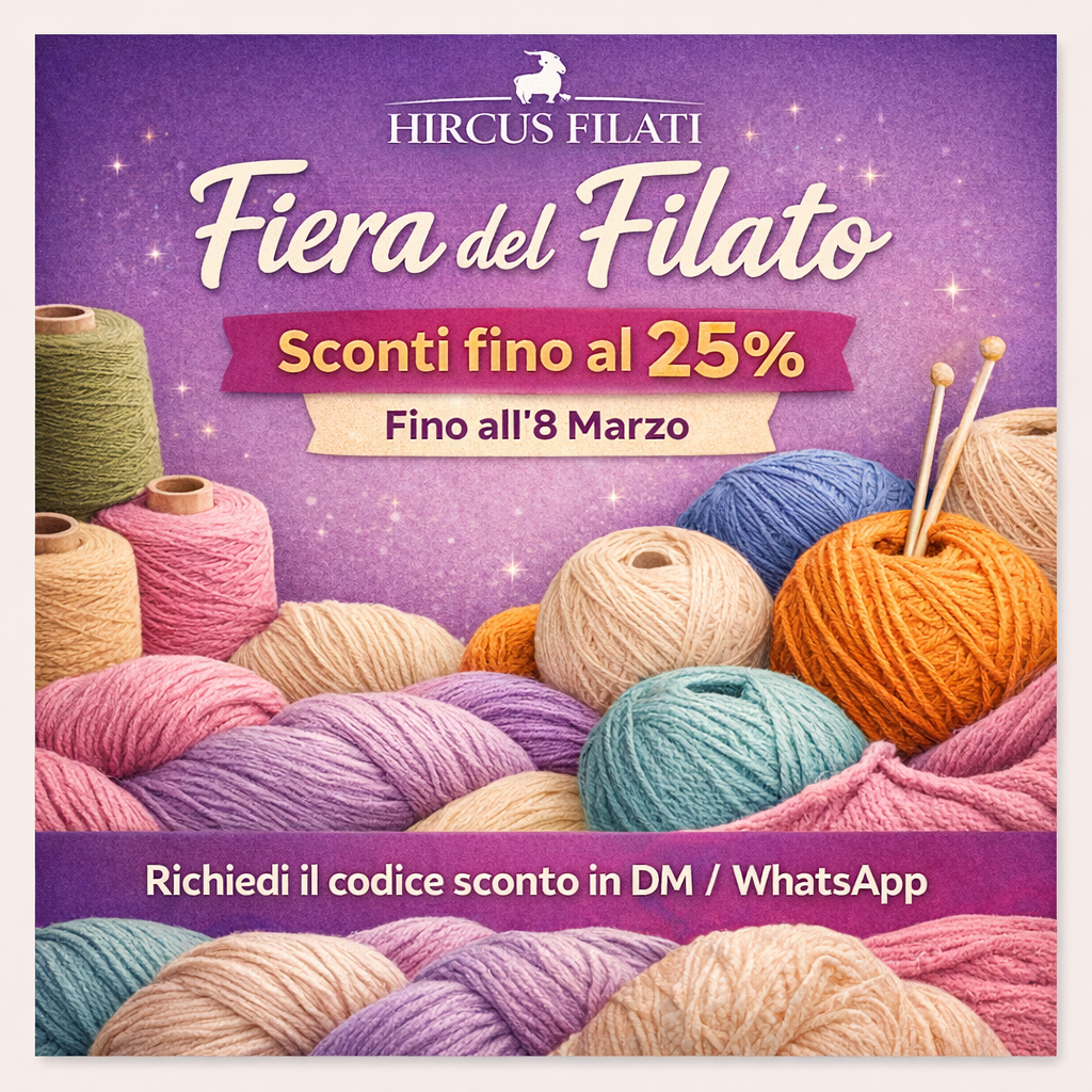 🧶 Fiera del Filato 2026: -25% su tutti i filati selezionati su FlorenceCashmereYarn.com