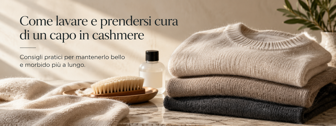 Come lavare e prendersi cura di un capo in cashmere