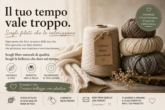 Il tuo tempo vale troppo per trasformarlo in plastica