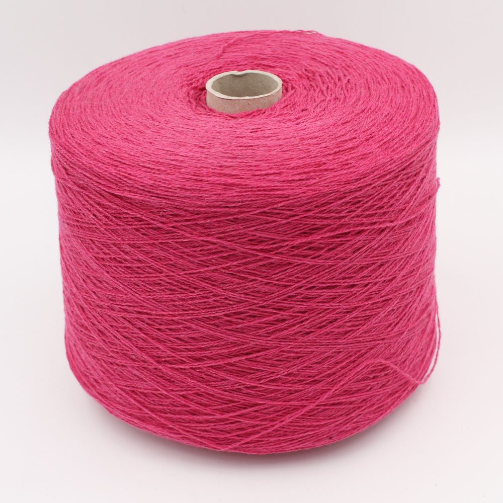 2/13 100% Recycled Cashmere fuchsia color cones 500 gr
