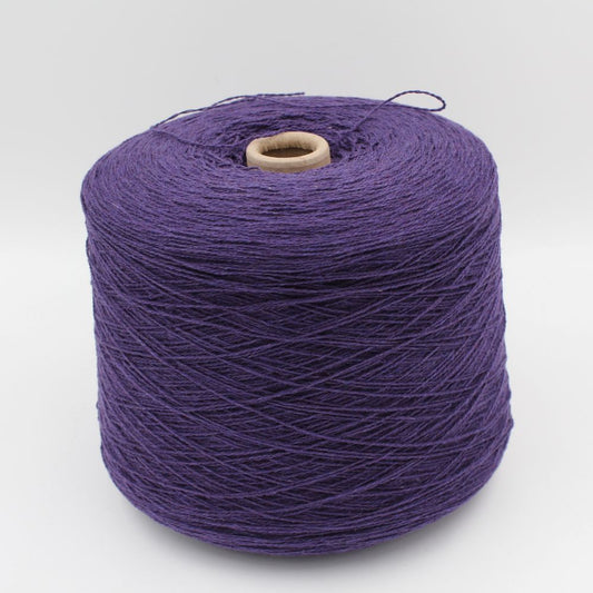 Yarn nm 2/13 100% recycled cashmere purple 500 gr cones