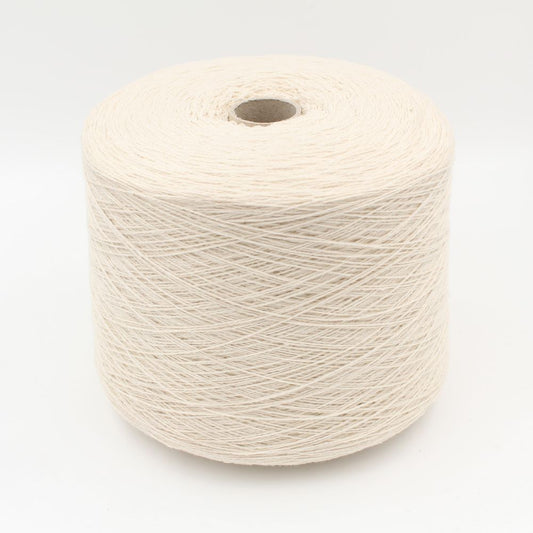 Filato Cashmere riciclato 100% nm 2/13 colore bianco naturale rocche 500 gr