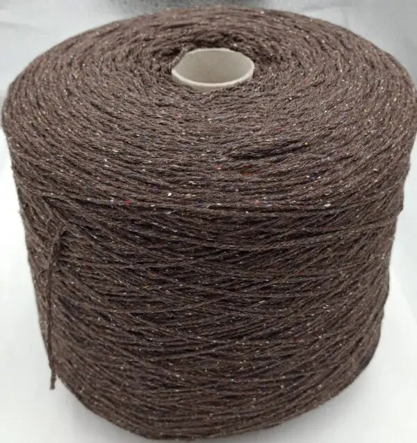BOTTONATO 4/11 90% cashmere 10% seta colore marrone rocche 480 gr