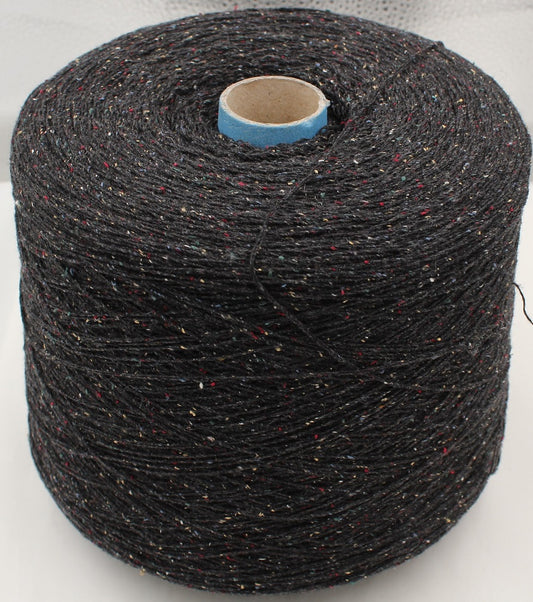 Yarn 2/14 90% Cashmere 10% Silk anthracite slub 500g cones