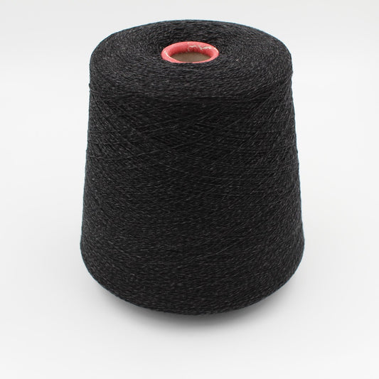 Yarn 2/28 100% Cashmere for 12 gauge machine charcoal mouline 400 gr cones