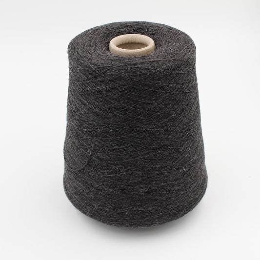 Yarn 2/28 100% Cashmere for 12 gauge machine dark grey 590 gr cones