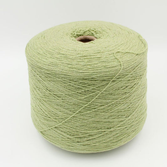 2/13 100% Recycled Cashmere acidic green colour cones 500 gr