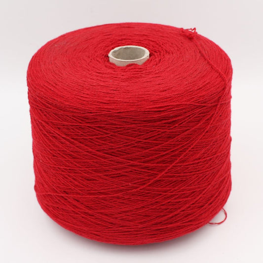 2/13 100% recycled cashmere red 500 gr cones