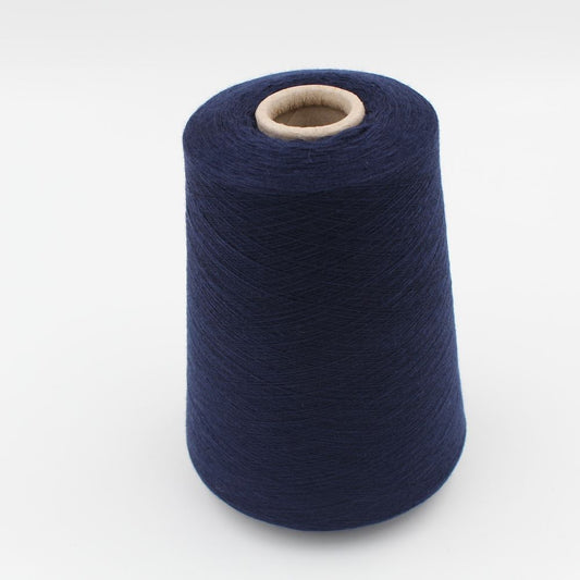Yarn 2/80 100% cashmere blue color cones 420 gr